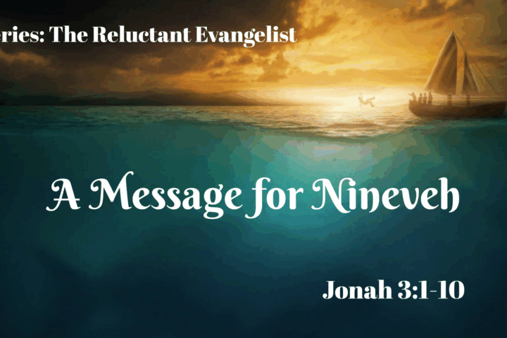 A Message for Nineveh